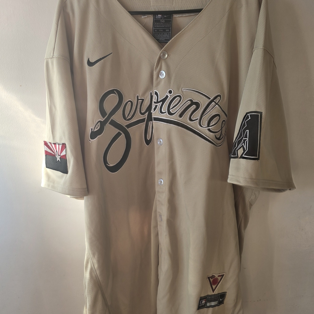 Nike Authentic Arizona Diamondbacks Zack Gallen City Connect Sand Jersey Size 56